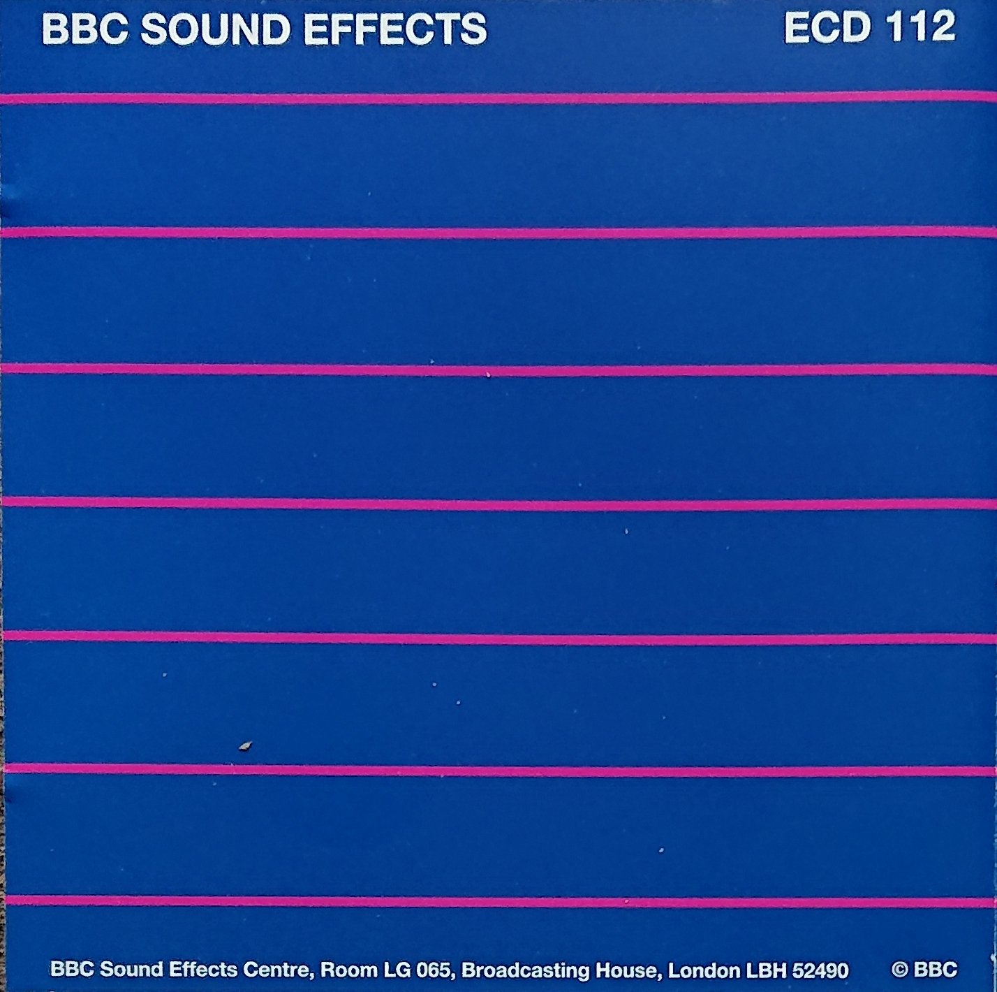Middle of cover of ECD 112